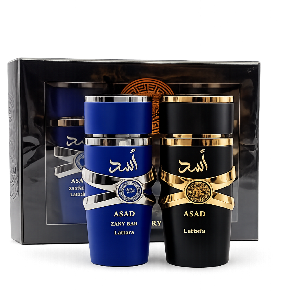 Asad 5Th Anniversary 2 Pcs Lattafa Asad And Asad Zanzibar 3.4 Oz Men
