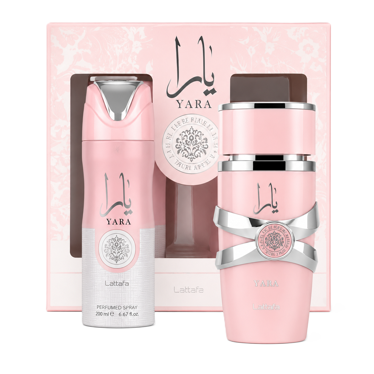 Set Yara Lattafa 2 PCs 100 ml Edp + Boby spray 200 ml - Women ⭐