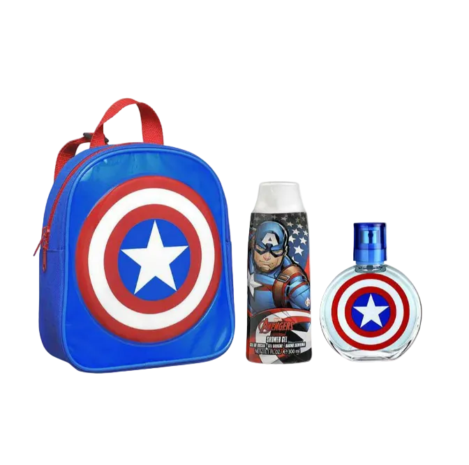 Marvel Captain America Set Eau de toilette + Shower Gel + Morral