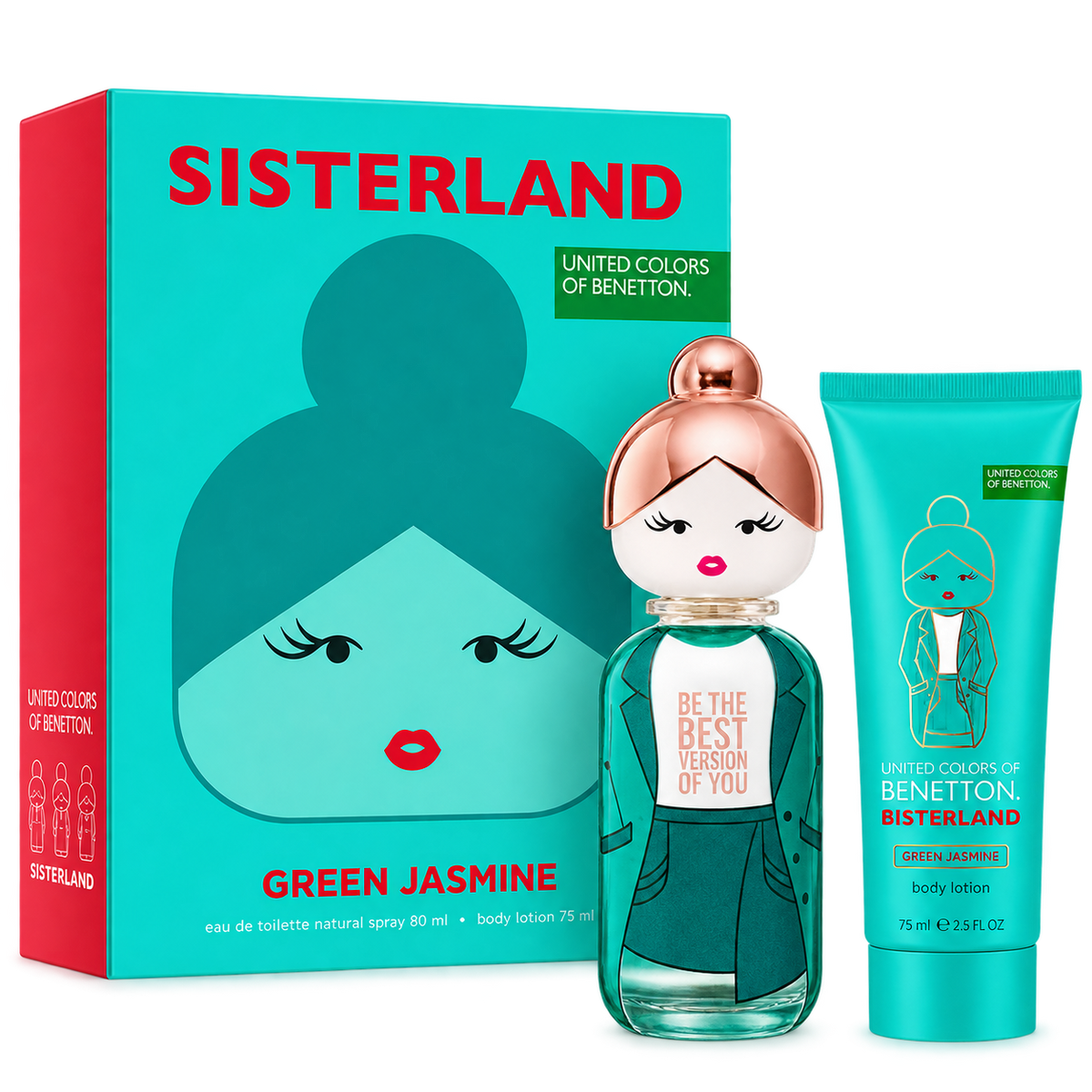 Perfume Set sisterland green jazmines 80 ml EDT - mujer