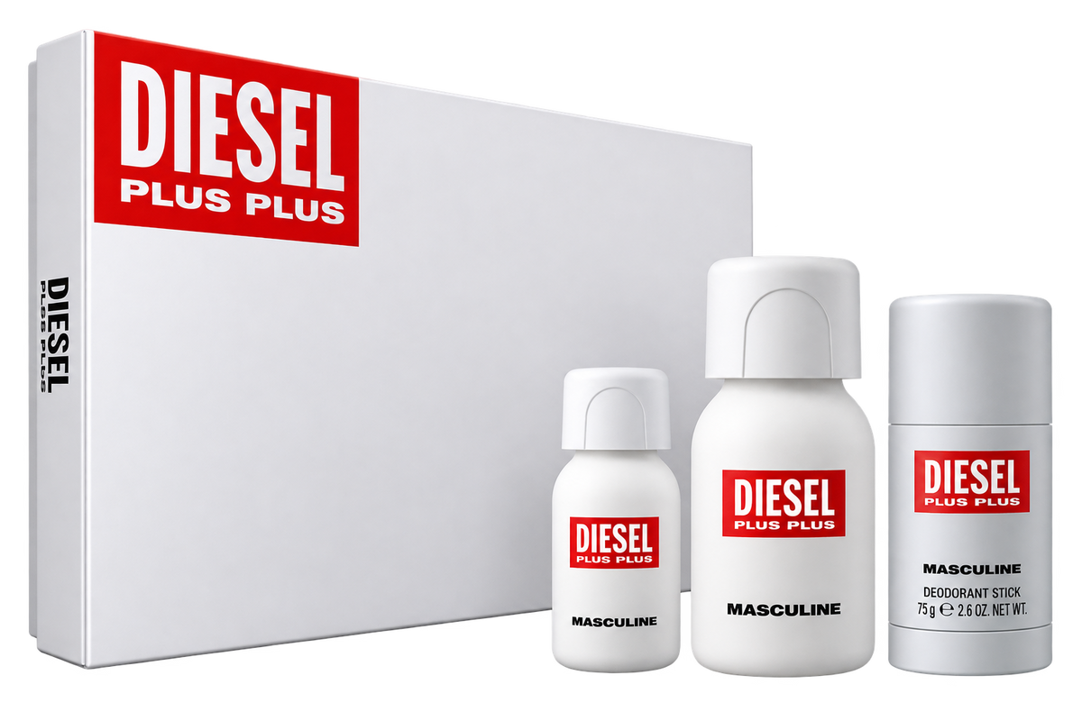 Diesel Set plus plus 75 ml EDT + 75 ml Deo + 30 ml mini EDT -Men