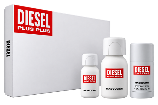 Diesel Set plus plus 75 ml EDT + 75 ml Deo + 30 ml mini EDT -Men
