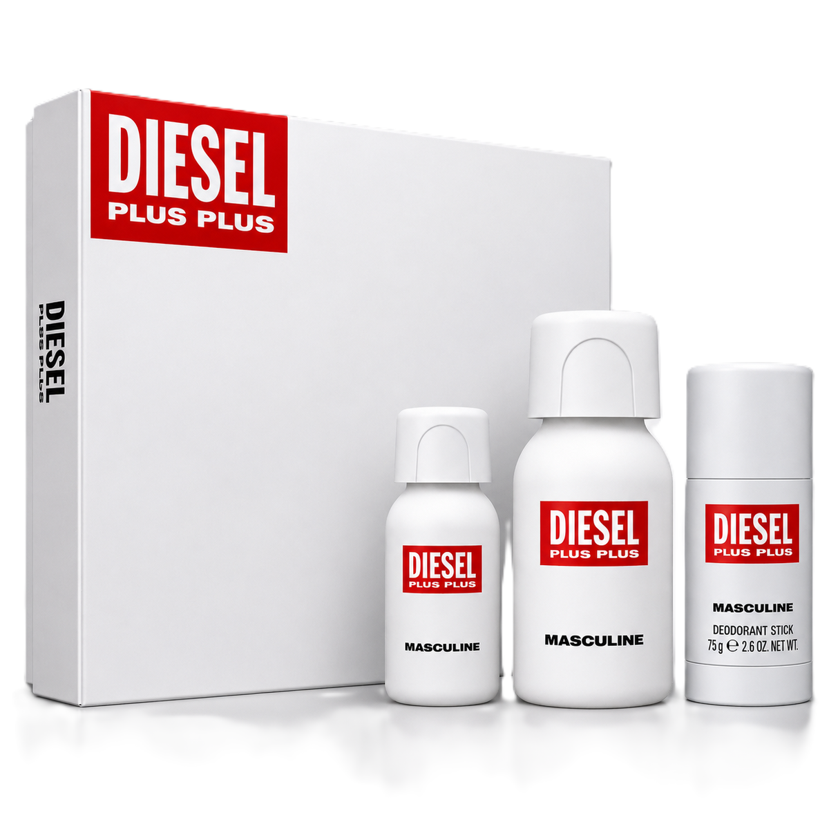 Diesel Set plus plus 75 ml EDT + 75 ml Deo + 30 ml mini EDT -Men