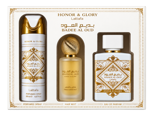 ??Set Badee al Oud Honor And Glory 3Pcs