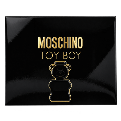 Set de Moschino Toy Boy (3PC) 100 ml Edp/ 100 ml gel de baño y 10 ml de perfume para viaje EDT MEN