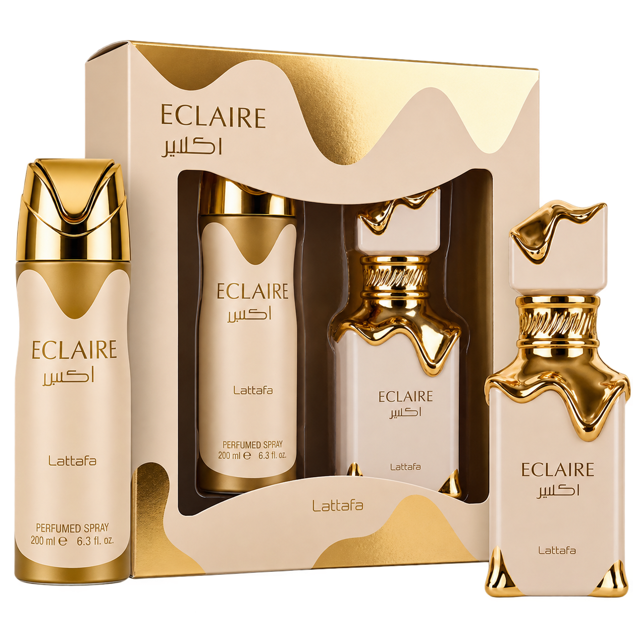 Set Eclaire 2 Pcs 100 ml Edp - 200 ml perfumes spray - mujer