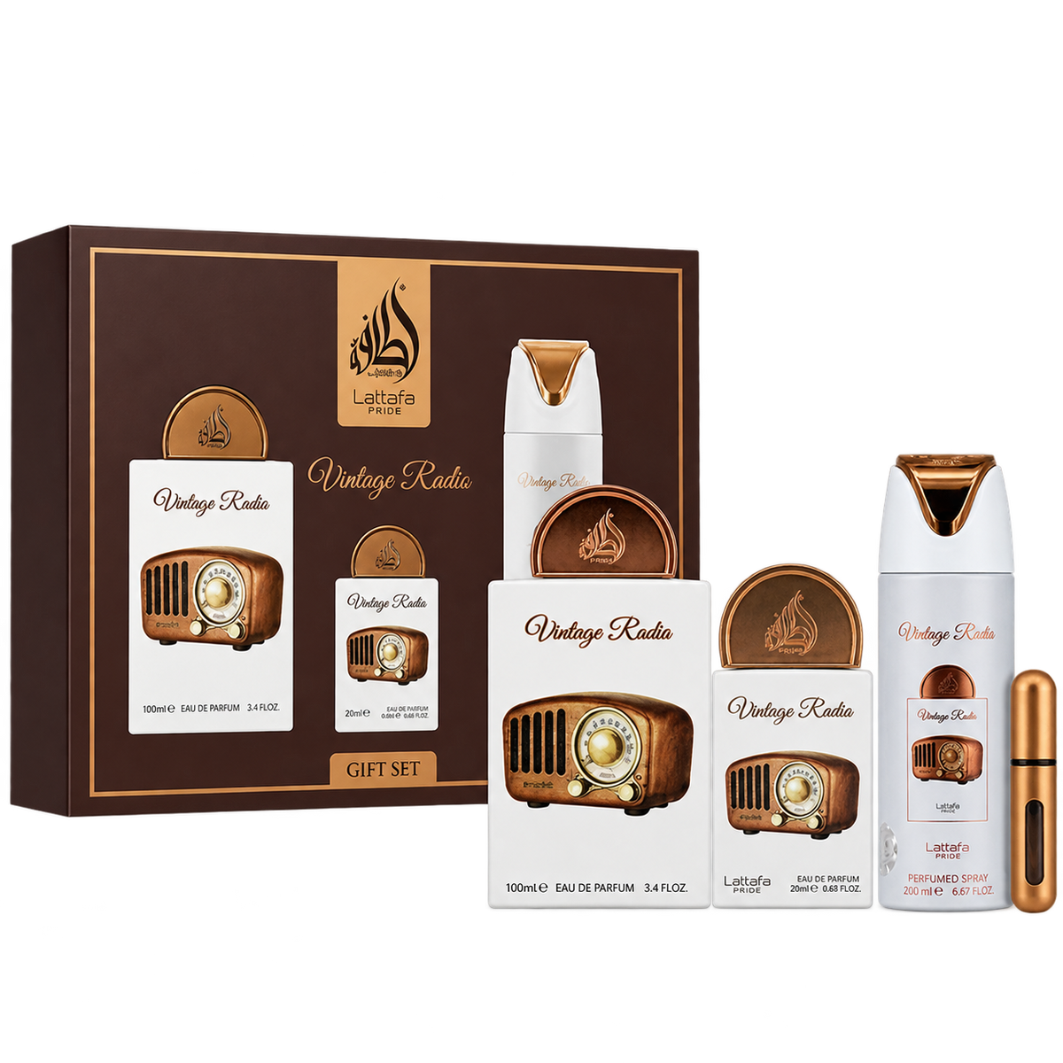 Vintage Radio Set Lattafa 100 ml - Men