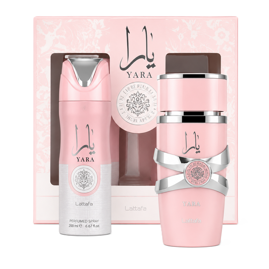 Set Yara Lattafa 2 PCs 100 ml Edp + Boby spray 200 ml - Women ⭐